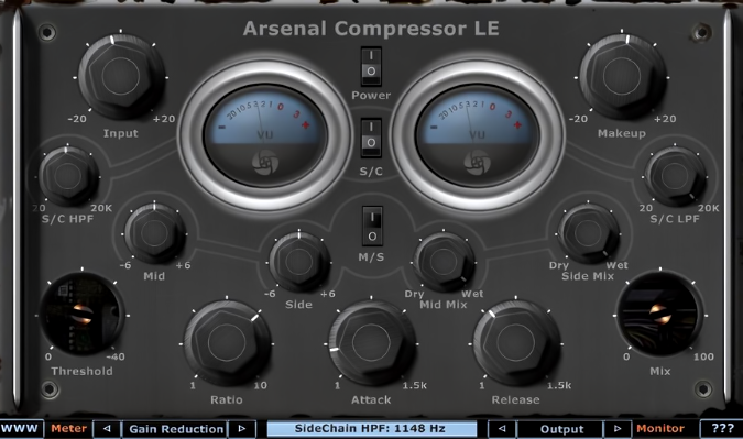 Arsenal Compressor LE plugin interface