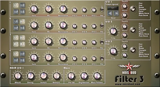 Noisebud Filter plugin interface