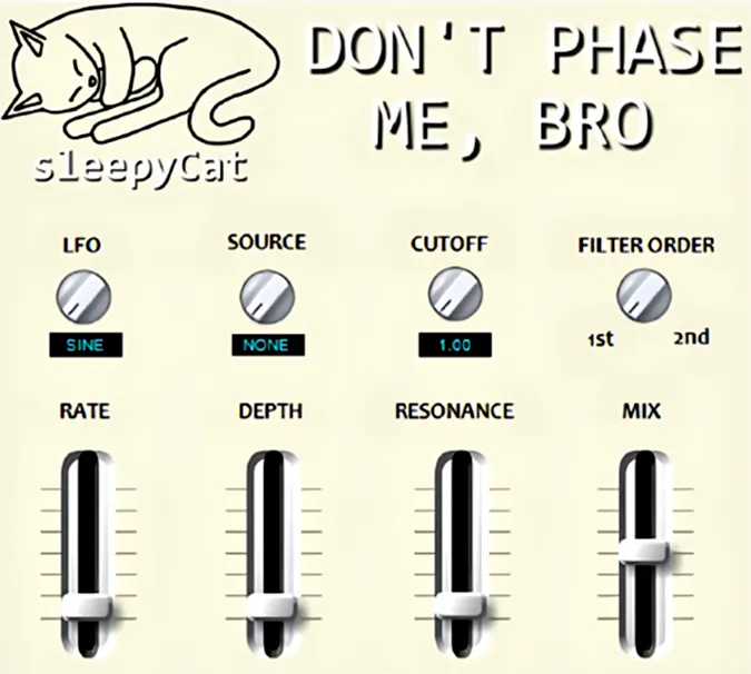 Dont Phase Me Bro plugin interface