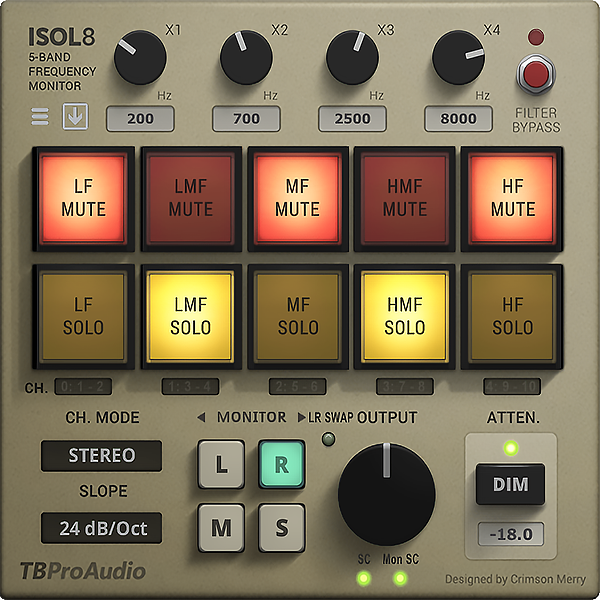 Ibp audio ISOL8 plugin