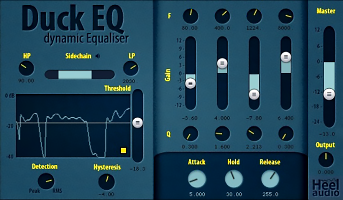 Duck EQ plugin interface