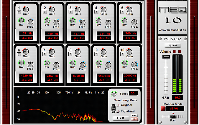 MEQ-10 plugin interface