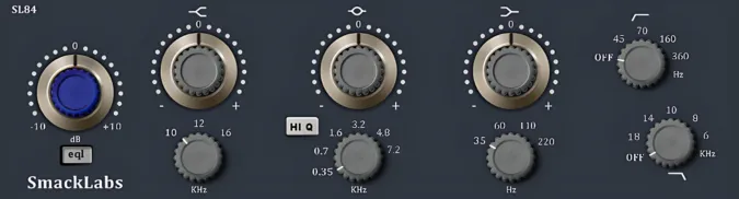 SL84 Console EQ plugin interface