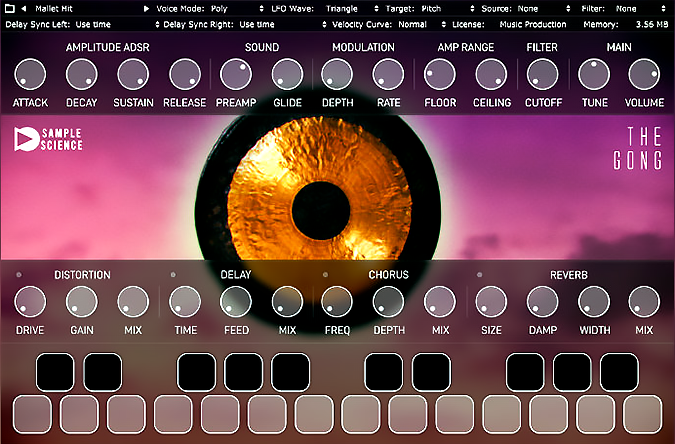 The Gong plugin interface