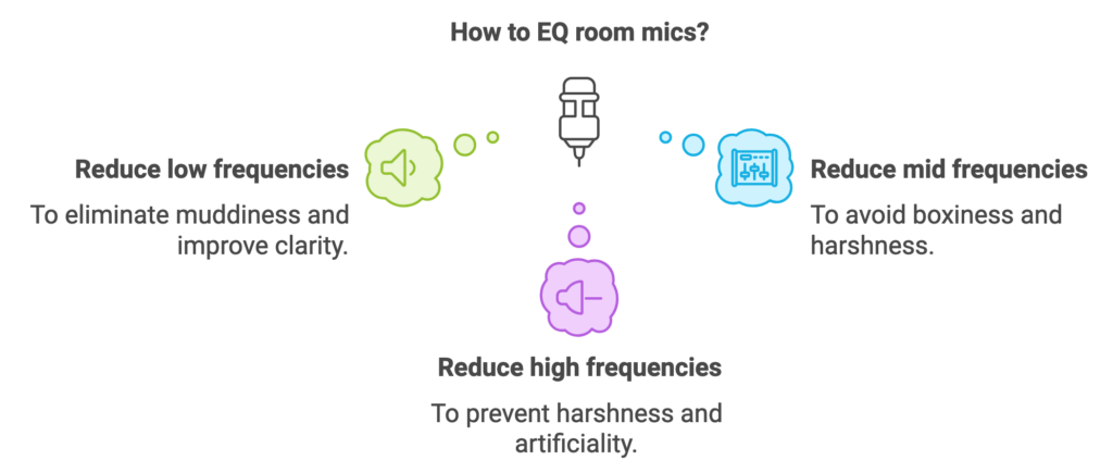 How to EQ room mics?
