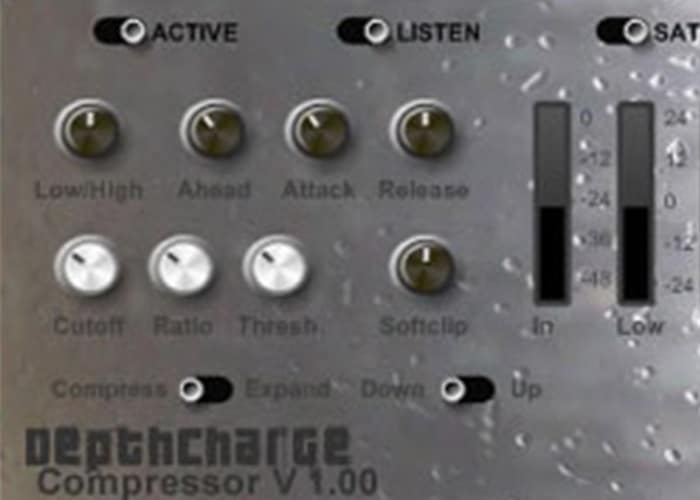 The Depthcharge compressor v100 is a powerful tool for audio compression.