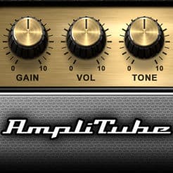 AmpliTube CS - a guitar amp with knobs and knobs.