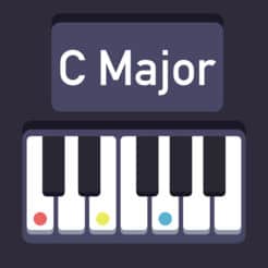 C major piano app for android that promotes improvisation.