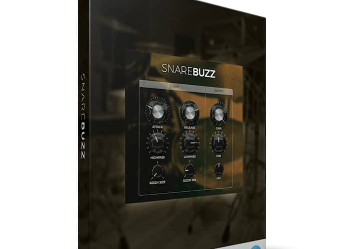 The box for the snarebuzz drum synthesizer.