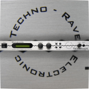 Techno ravex DJ mixer with Technox and Drum Samples.