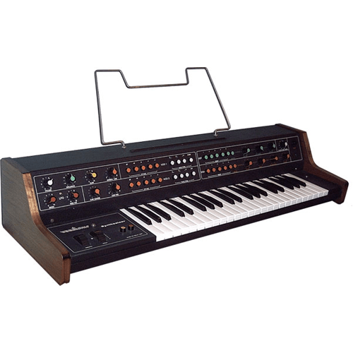 A Vermona analog synthesizer harmoniously showcased on a white background.