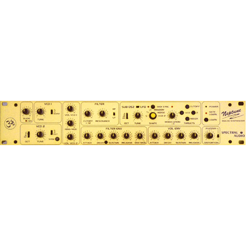 A Neptune analog synthesizer producing Spectral Audio samples on a white background.