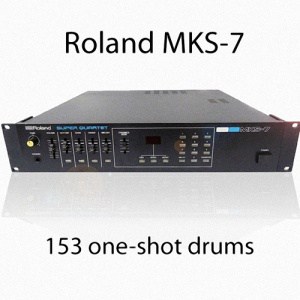 The Roland MKS-7 is a versatile synthesizer that offers a unique feature of producing one-shot drums.