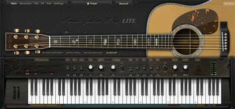 An Ample Guitar with a Lite II keyboard.