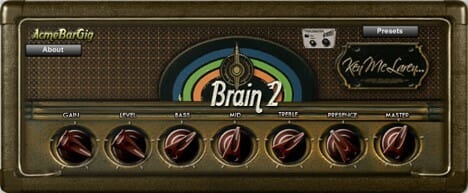 Brain 2 - a radio with a number of buttons on it, designed to optimize keyword functionality.