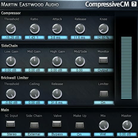 Martin Eccleswood Compressive CM audio compressor.