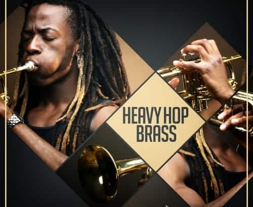 A man with dreadlocks playing a heavy brass trumpet with a hip-hop flair.