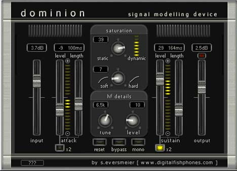 Dominion sound modeling device.
