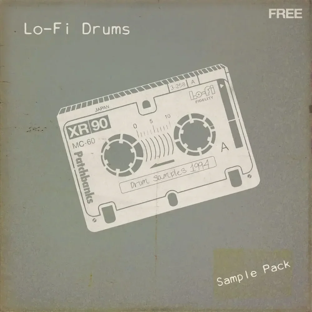 Cover Artwork for the free lofi sample pack lofi drums