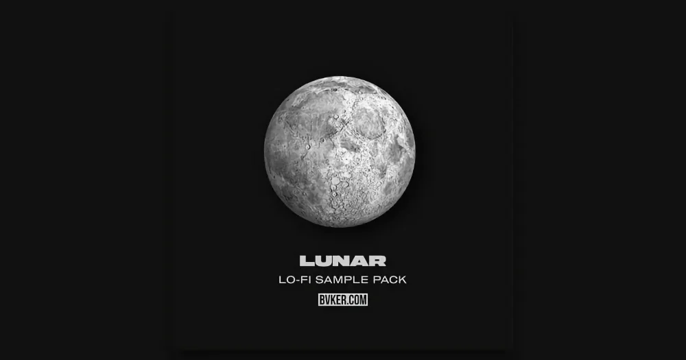 Cover Artwork for the free lofi sample pack lunar