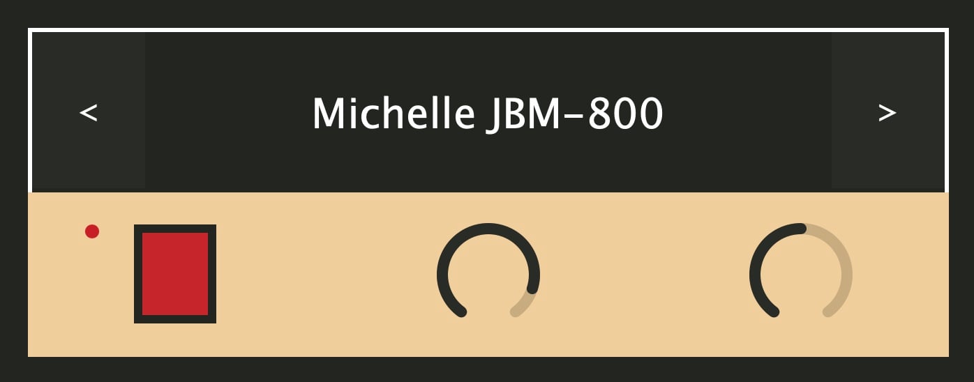 A phone with the words michelle jbh-600 on it for AnyAmpIR marketing purposes.