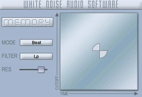 White nose audio software memory screenshot.