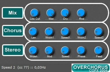 OverChords is a music synthesizer with different buttons.