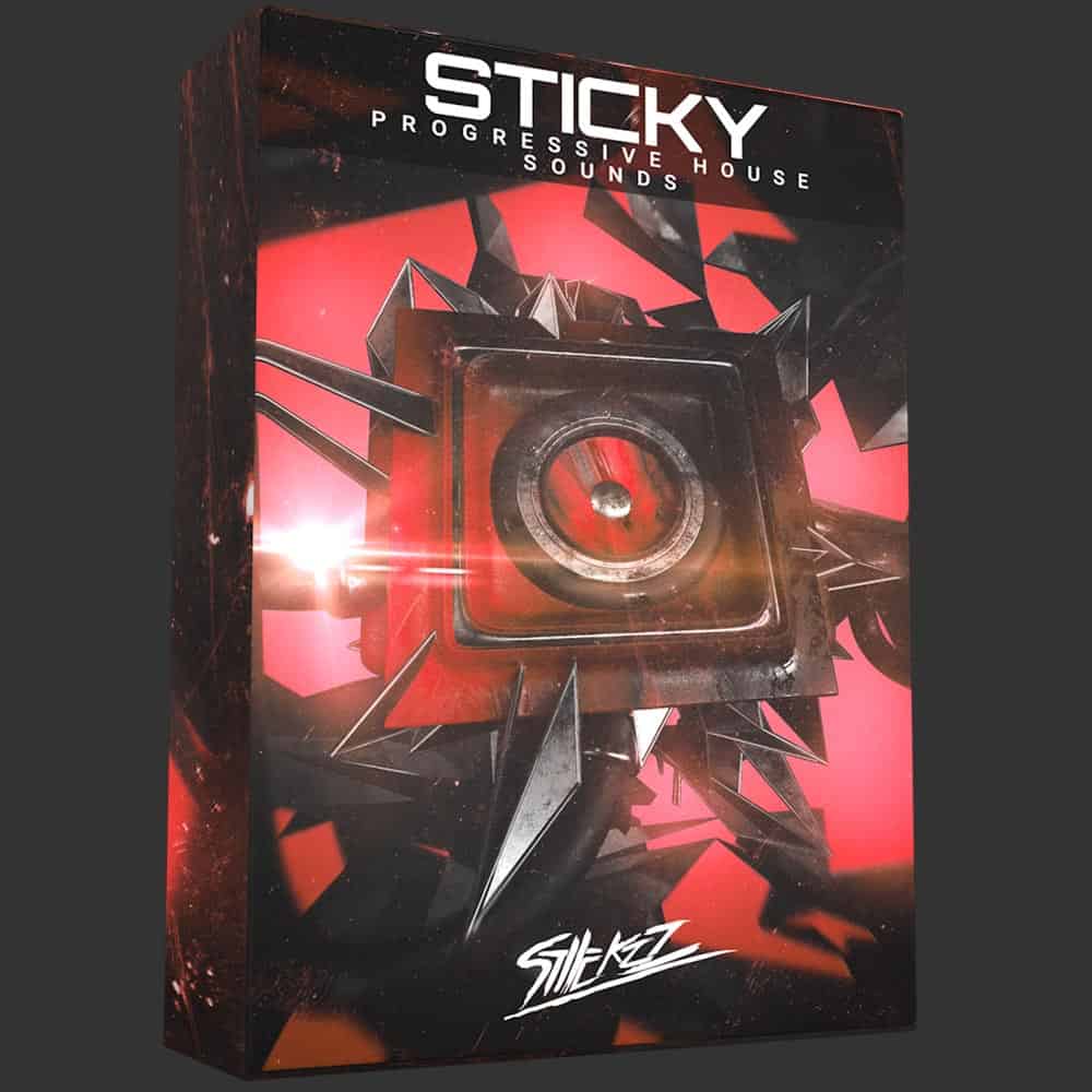 A Progressive House box with the word sticky on it.