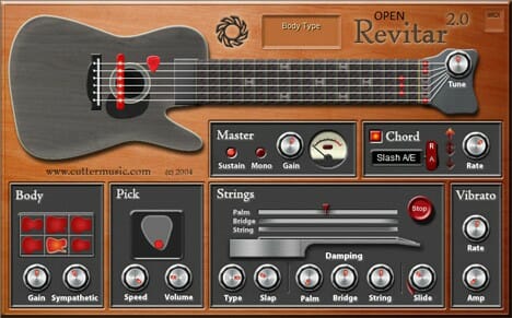 Revitar 2 guitar synthesizer.