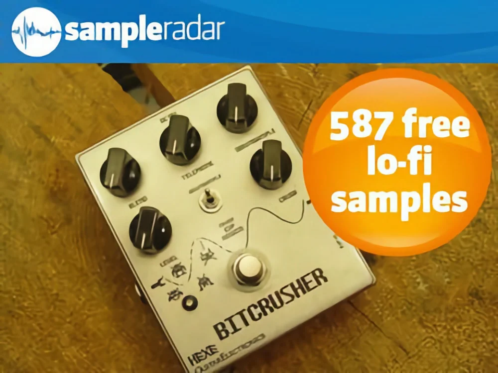 Cover Artwork for the free lofi sample pack 587 free lo-fi samples by SampleRadar