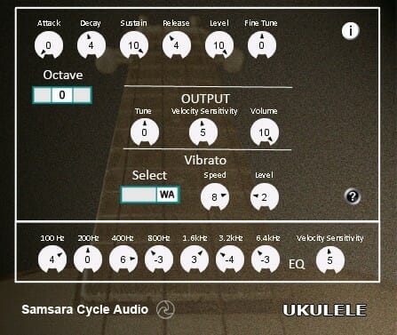 Samurai cycle audio ukulele music.