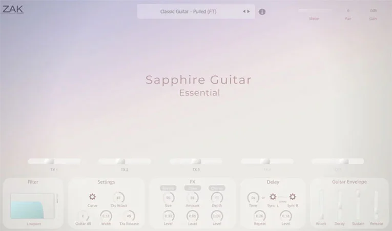 Sapphire Guitar