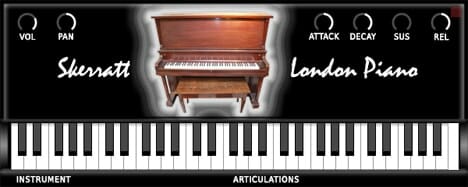 Skerratt London piano - screenshot thumbnail.