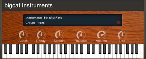 A screenshot of a Sonatina on a piano.