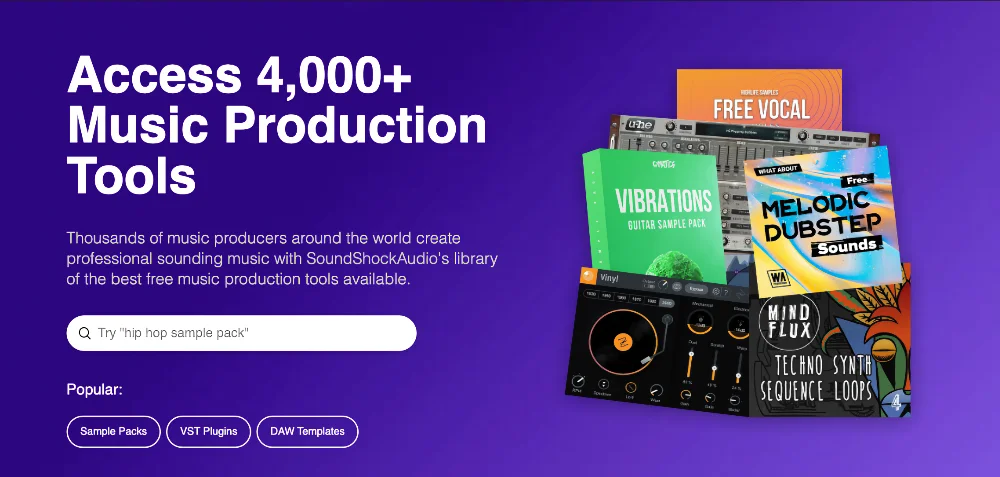 SoundShockAudio- largest collection of free music production downloads on the web. 