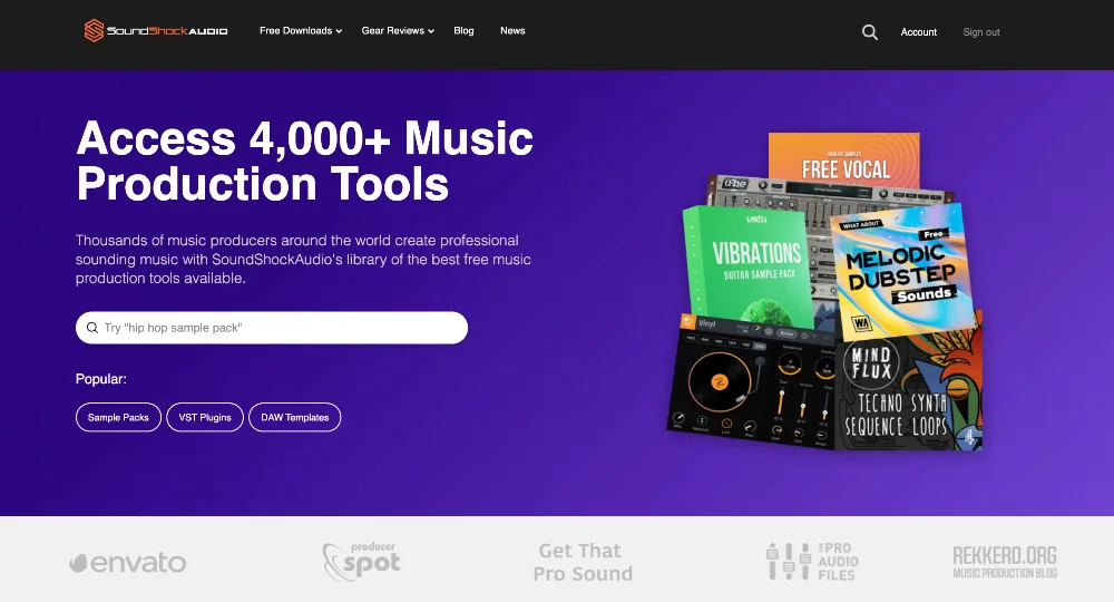 SoundShockAudio- The largest collection of free sample libraries on the web