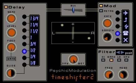 A screenshot of the TimeShifter, a device that optimizes travel through time.