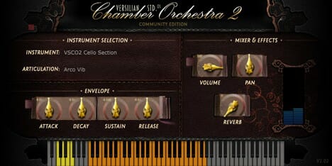 Chameleon orchestra 2 - VSCO2 Cello screenshot.
