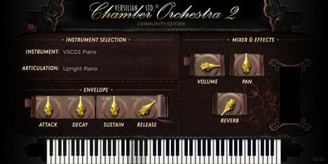 Charles orchestra 2 - VSCO2 Piano screenshot thumbnail.