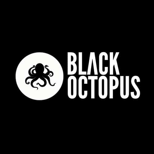The Black Octopus logo on a black background offers free sounds in 2.5 GB+.