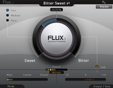 A screen displaying the controls of the flux plugin with badges.