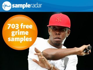A man in a red hat with the words sample reader 703 and free grime samples.