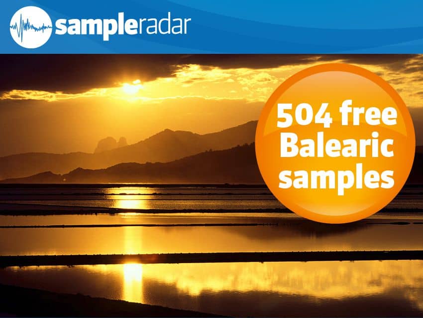 A blissful sunset with the words sampler 50 free ballistic samples.