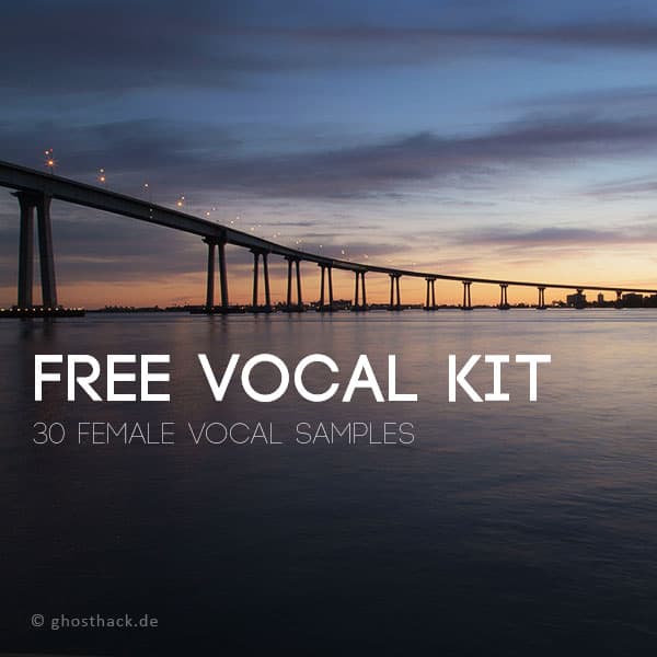 Free vocal kit with 30 female vocal samples.