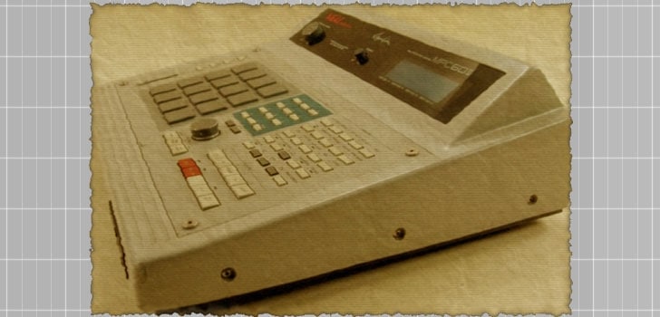 A picture of a drum machine on a table from Vol. 3, Hip-Hop Experience.