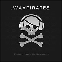 The logo for Wave Pirates with a black background, featuring a Viral Massacre Kit.