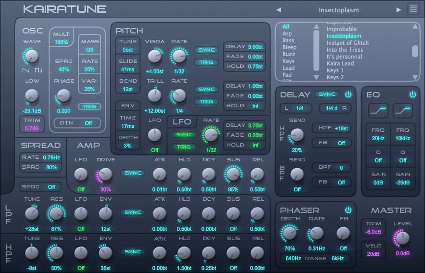 Karatline is a digital synthesizer software.