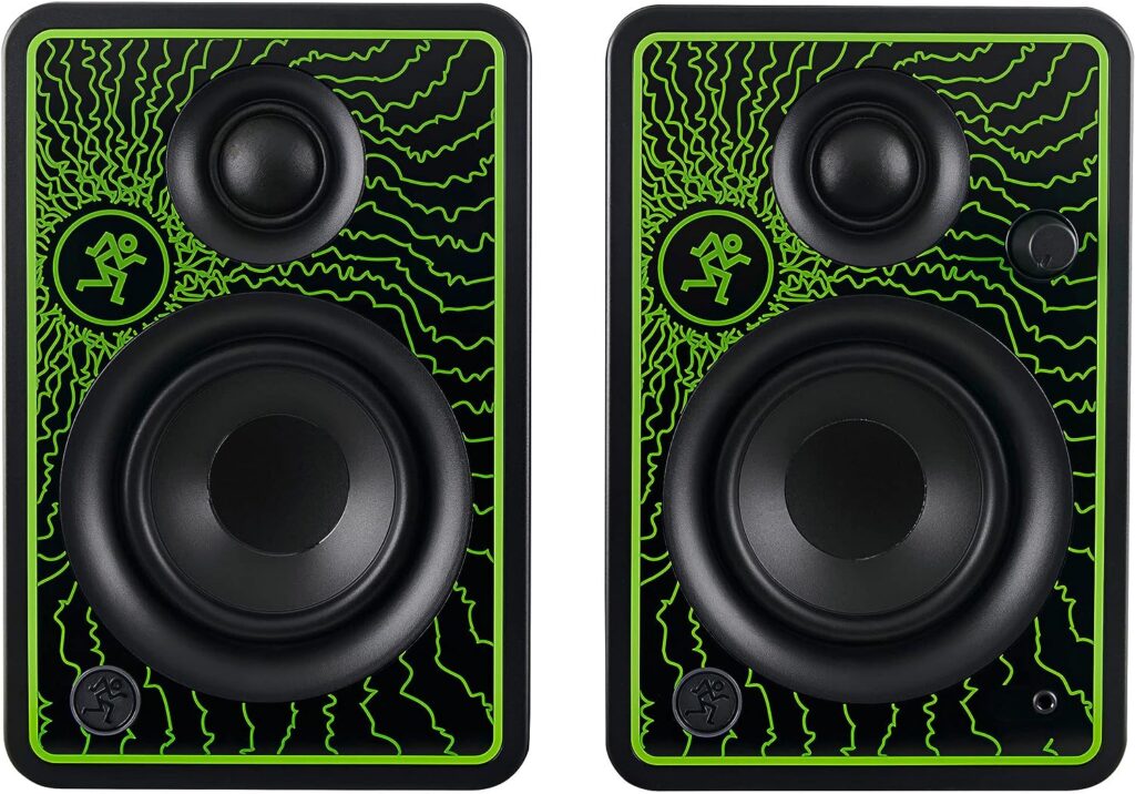 Mackie CR3-XLTD Creative Reference Series 3 Multimedia Professional Monitors Limited Edition - Green Lightning