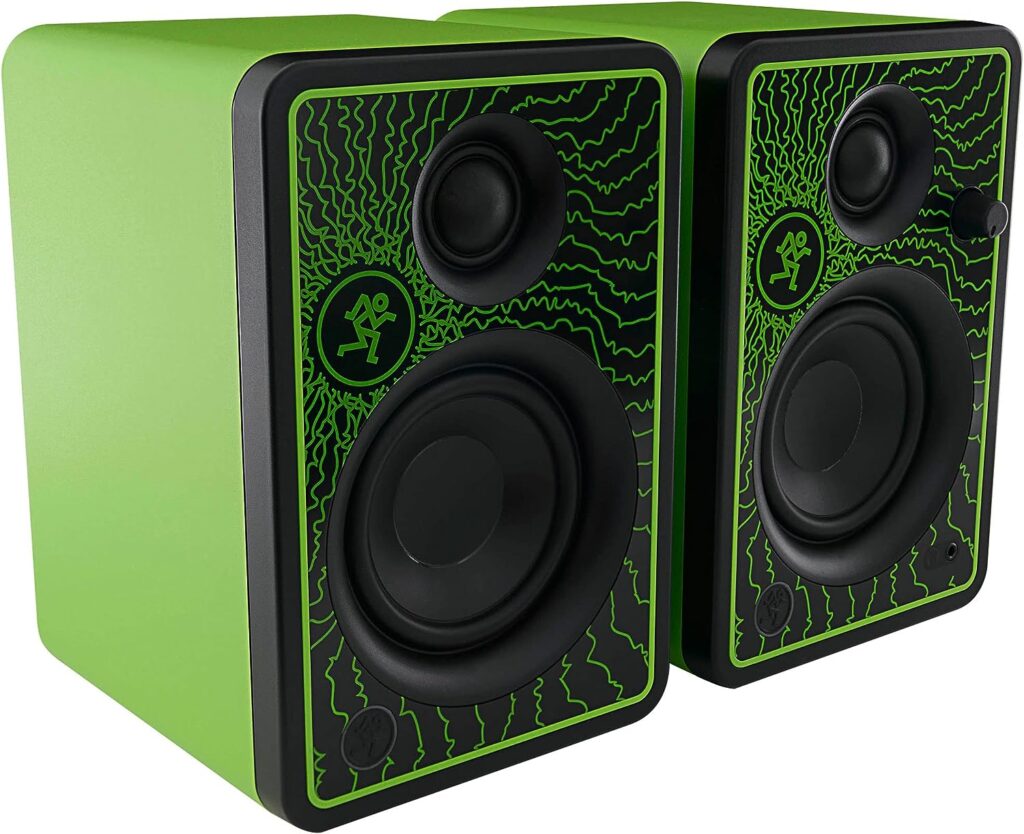 Mackie CR3-XLTD Creative Reference Series 3 Multimedia Professional Monitors Limited Edition - Green Lightning