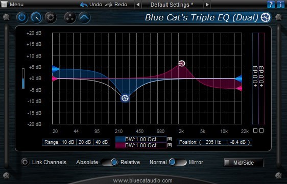 The Blue Cat's Triple EQ is a versatile and powerful audio plugin that allows users to manipulate and shape the sound of their tracks. With its intuitive interface and comprehensive set of features, this plugin